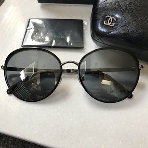CHANEL Round Sunglasses